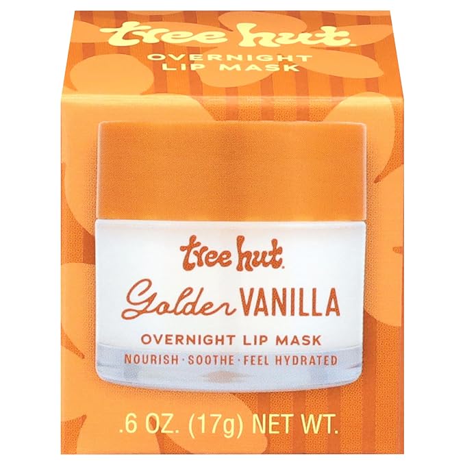 Tree Hut Golden Vanilla Overnight Lip Mask, Hydrating & Moisturizing Lip by TreeHut