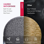 Caveem Exfoliating Body Scrubber, Extra Rough Shower Exfoliator Sponge - Image 5