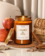 AOOVOO Apple Cinnamon Candles - 22 oz Scented Candles - Image 6
