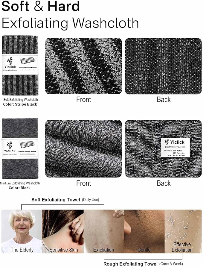 Yiclick Exfoliating Washcloth Towel - Image 6