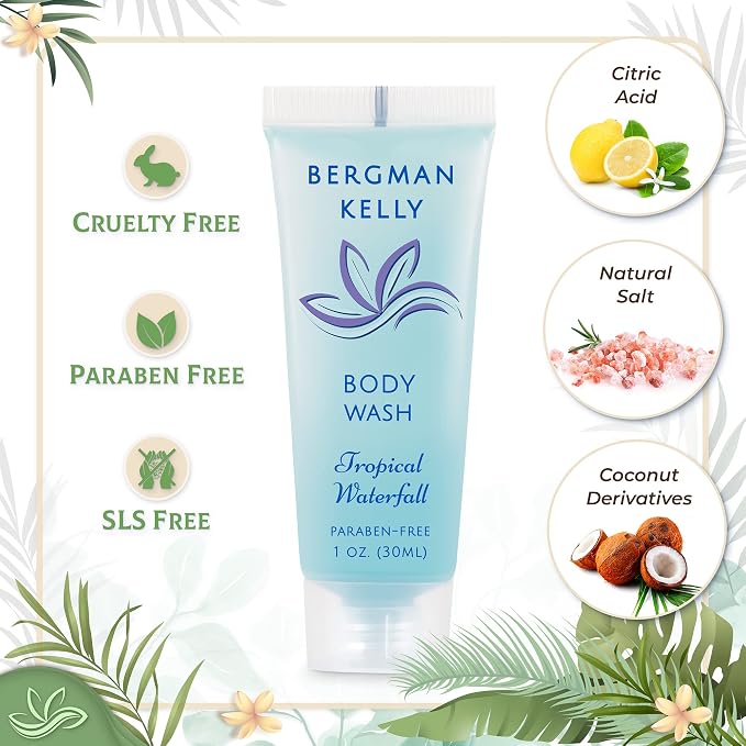 BERGMAN KELLY Travel Size Body Wash, Delight Your Guests - Image 2