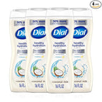 Dial Body Wash, Healthy Hydration, Coconut Milk + Vitamin E, 16 fl oz, Leaves by DialSoap