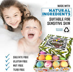 Bath Bombs for Kids with Surprise Inside, 12 Bubble Bath Fizzies with Jungle - Image 5