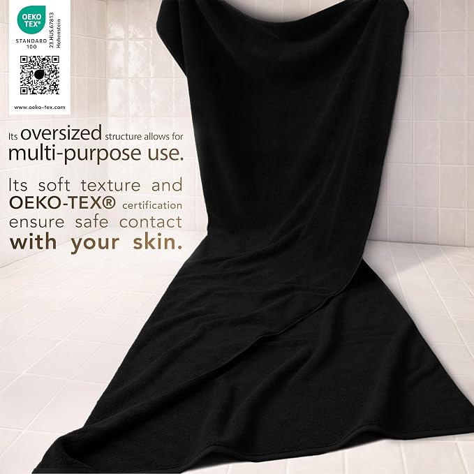 Cotton Paradise 100% Cotton 40x80 Oversized Bath Sheet, Extra Large Turkish - Image 3