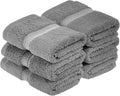 Superior Egyptian Cotton Pile Face Towel/Washcloth Set of 6, Ultra Soft Luxury by SUPERIOR
