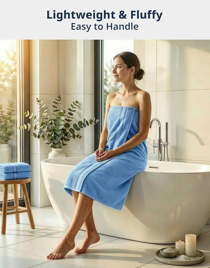 LANE LINEN Premium Bath Towel Set of 12 – 100% Cotton Towels - Image 2
