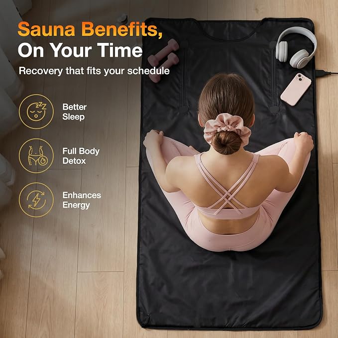 Infrared Sauna Blanket | XL Size Fits 6'5" | Low EMF Sauna Blanket - Image 8
