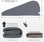 TENSTARS 5 Pack Thicken Microfiber Hair Towel Wrap - Image 7