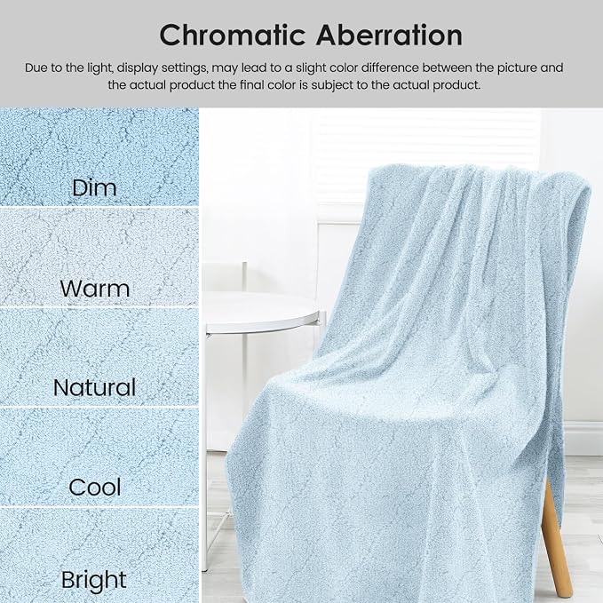 JML Bath Towels Pack of 2, 30 in x 60 in, Large Microfiber Bath Towel Set - Image 8