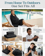 CASA PLATINO 100% Cotton Towel Set - Image 6