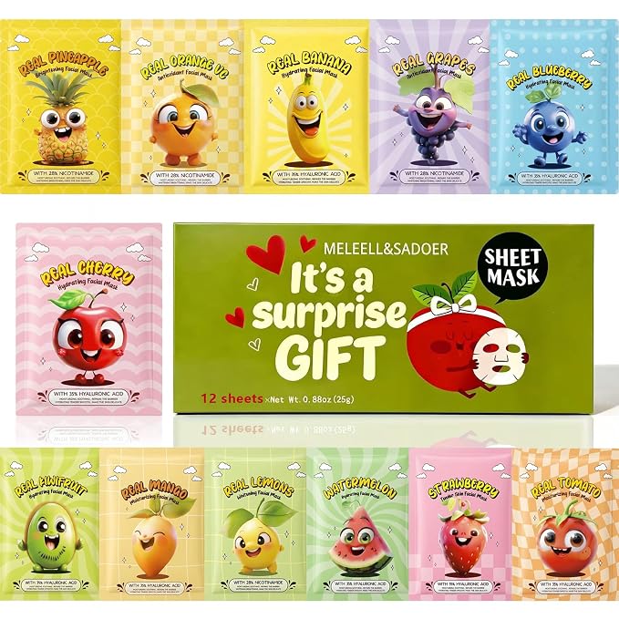 Collagen Face Masks Skincare Bulk, Hydrating Spa Face Mask Beauty by IMGladYouChoseMeleellGoAheadAndChooseYourFavoriteItemsThankYou