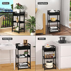 POXAKA 3 Tier Bamboo Bathroom Shelves - Image 6
