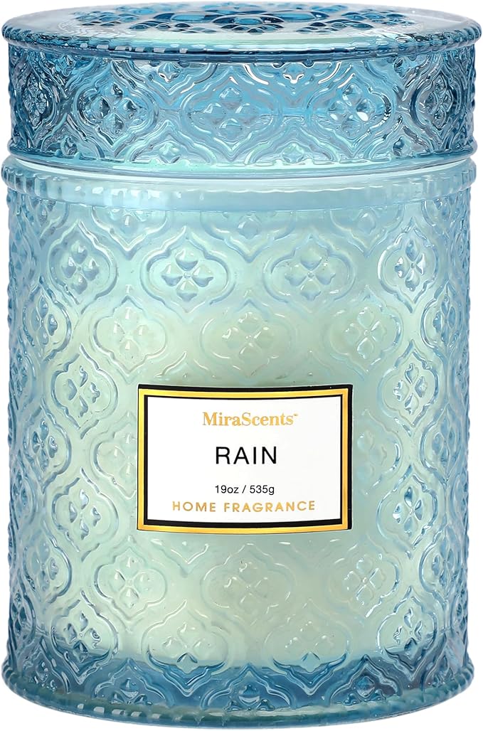 Rain Summer Scented Candles, 19oz Aromatherapy Candles Gifts by MiraScents