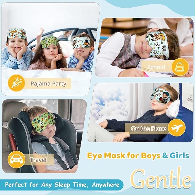 Kids Silk Sleep Mask – 100% Mulberry Silk Eye Cover, Kid Eye Mask - Image 7