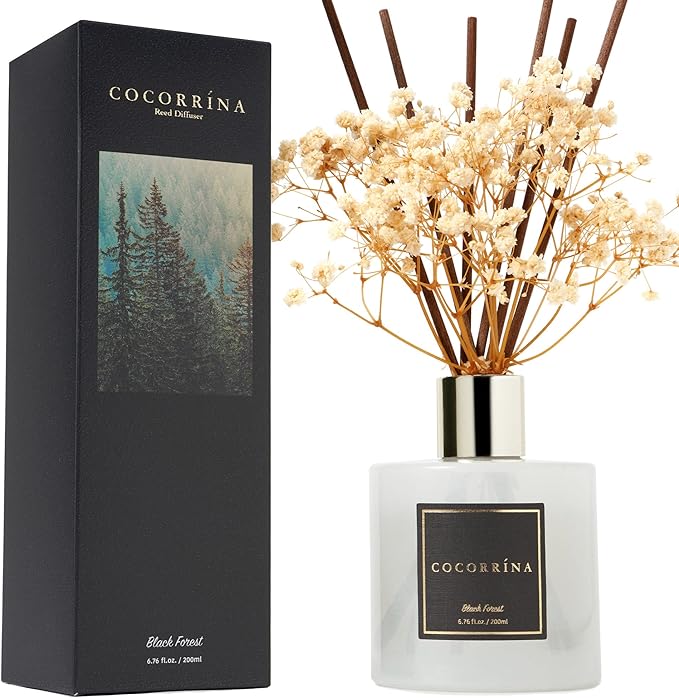 Cocorrína Reed Diffuser Sets, 6.7 fl oz. Black Forest Diffuser by COCORR%C3%8DNA
