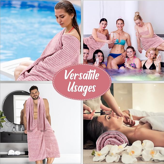 SmoothNovelty 16 Pack Microfiber Bath Towels Bulk 27'' x 60'' Oversized Size - Image 7