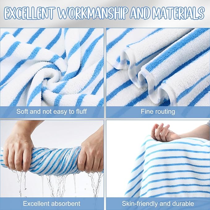 SmoothNovelty 16 Pack Microfiber Bath Towels Bulk 27'' x 60'' Oversized Size - Image 3
