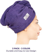 American Soft Linen 100% Cotton Hair Towels - Image 3