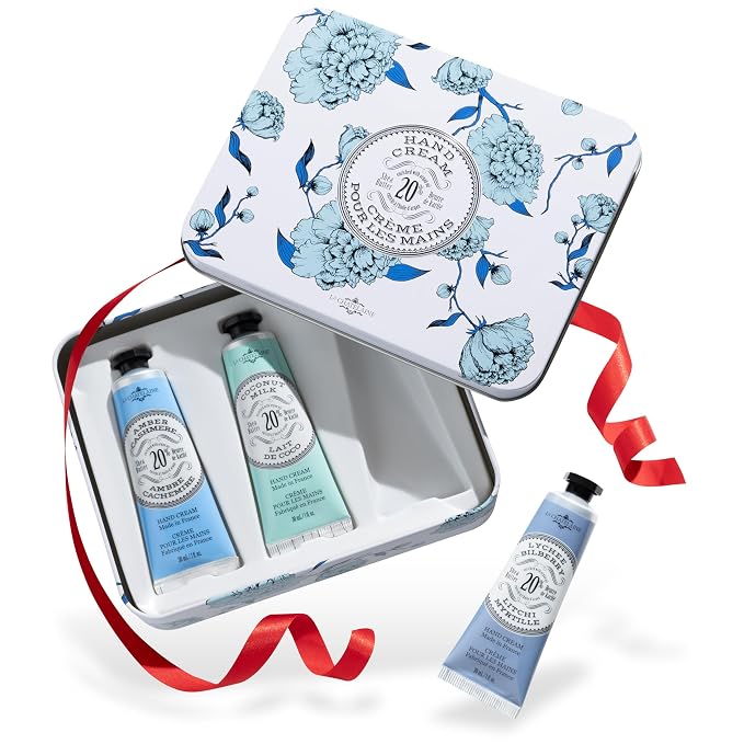 La Chatelaine Hand Cream Trio Tin Gift Set, Ready-To-Gift Tin, Made in France by LaChatelaine