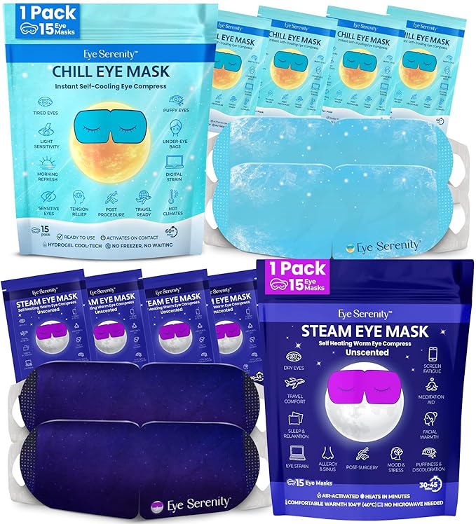 Lure Essentials CHILL Eye Mask and Steam Eye Mask by LureEssentials