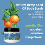 Hempz NEW Mini Sugar Body Scrub, Triple Moisture Fresh Citrus, Travel Size - Image 3
