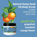 Hempz NEW Mini Sugar Body Scrub, Triple Moisture Fresh Citrus, Travel Size - Image 3