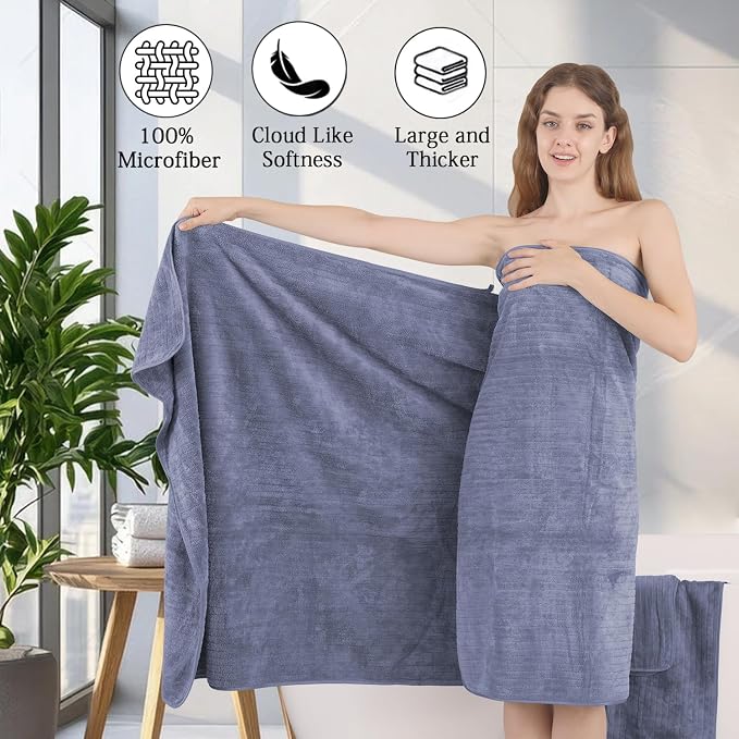 18 Piece Family Bath Towel Set Include 6 Bath Towels, 6 Hand Towels and 6 - Image 9