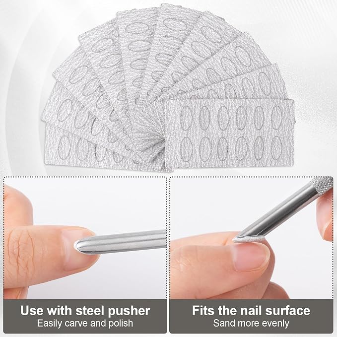HINZIC Stainless Steel Nail Cuticle Pusher Tools Dual Ended Cuticle Remover - Image 5