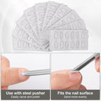 HINZIC Stainless Steel Nail Cuticle Pusher Tools Dual Ended Cuticle Remover - Image 5