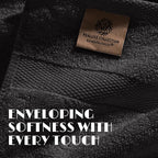 White Classic Black Hand Towels - Image 3