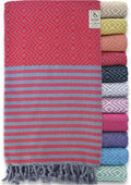 RAY SILVER Turkish Beach Towel – 100% Turkish Cotton 40"x71" Quick Dry by RaySilver