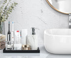 Luxspire Bathroom Vanity Tray, Resin Dresser Jewelry Ring Dish Tank Storage - Image 4