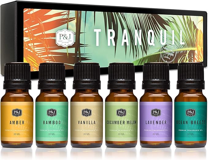 P&J Trading Fragrance Oil Tranquil Set | Vanilla, Cucumber Melon, and Ocean by PJTrading