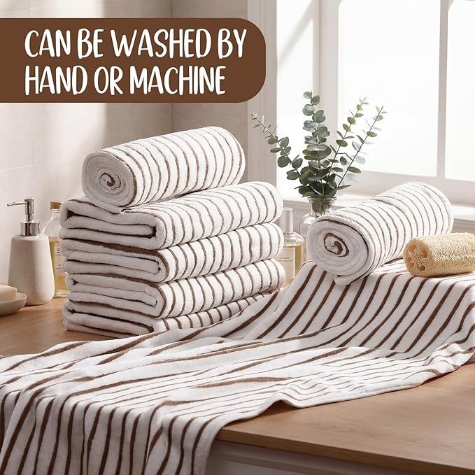 SmoothNovelty 16 Pack Microfiber Bath Towels Bulk 27'' x 60'' Oversized Size - Image 4