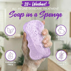 Spongeables Body Wash in a 20+ Wash Sponge, Acai Berry - Image 3
