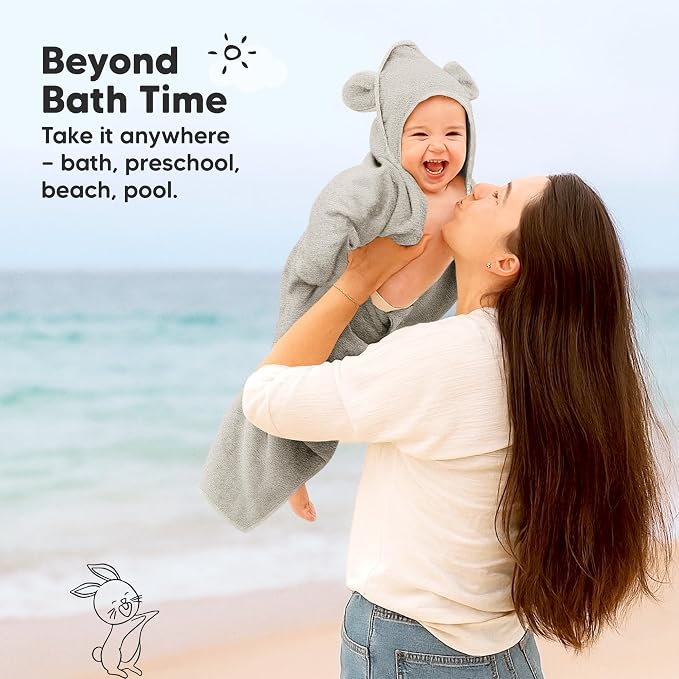 KeaBabies 2-Pack Hooded Baby Towels - Image 7