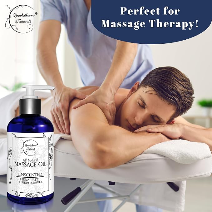 Unscented Massage Oil for Massage Therapy – 100% Natural Body Oil - Image 4