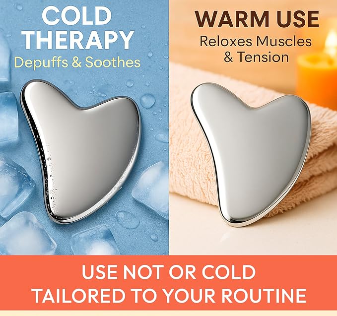 Stainless Steel Gua Sha Tool for Face & Neck – Facial Massage Tool for - Image 8
