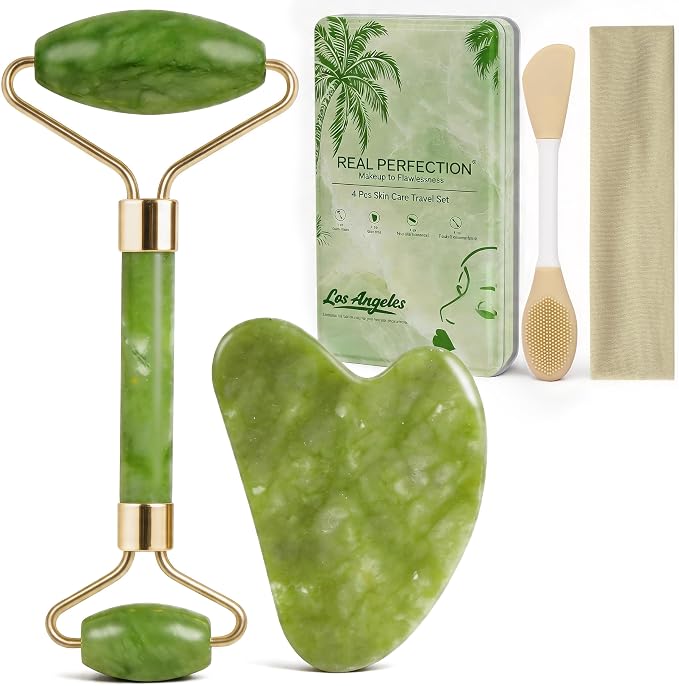 Real Perfection Gua Sha Facial Tools Face Roller by Real+Perfection