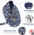Satin Lined Scrub Caps with Buttons & Sweathand, Surgical Caps - Image 2