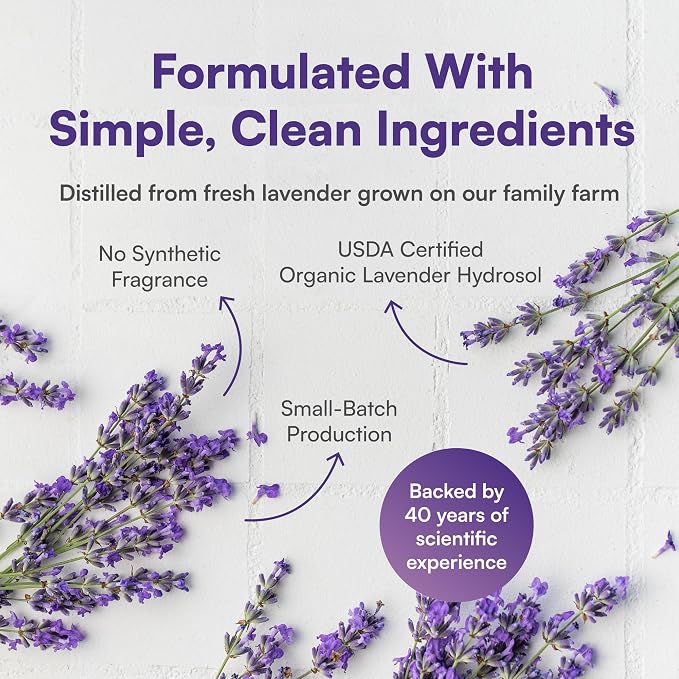100% Natural Lavender Mist Spray, Organic Face Body Hair Hydrating Mister - Image 3