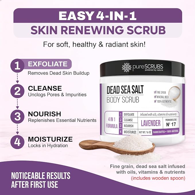 pureSCRUBS Premium Lavender Body Scrub Set - Image 3