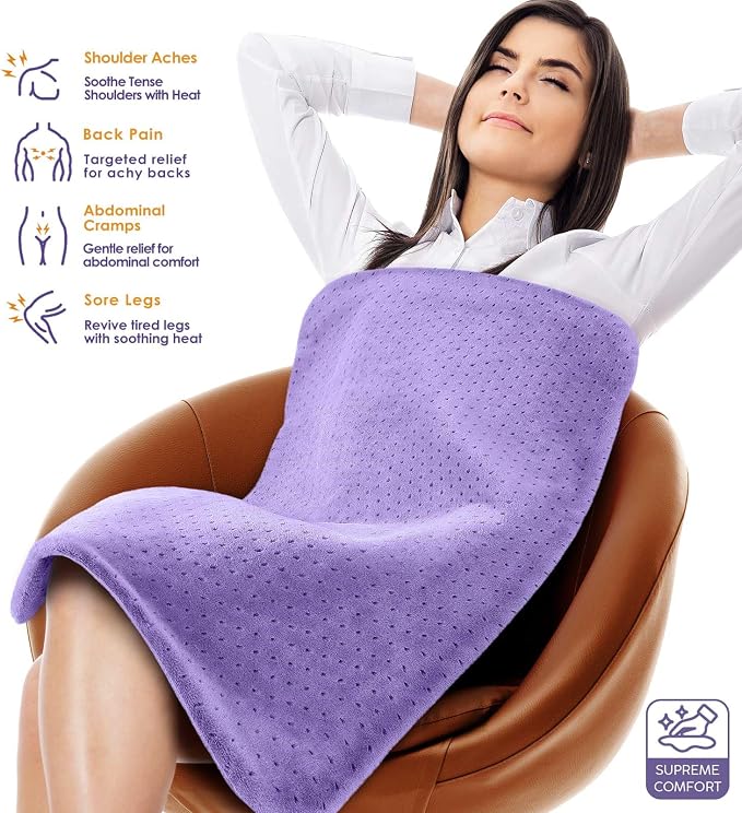 Heating Pad for Back Pain Relief, Menstrual Pain, Christmas Gifts for Women Men - Image 4