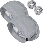 Satin Bonnet for Sleeping Night Cap, Adjustable Satin Lined Silk Bonnets Sleep by ROYBENS