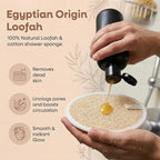 L'Exfose Organic Natural Loofah Body Scrubber - Image 2