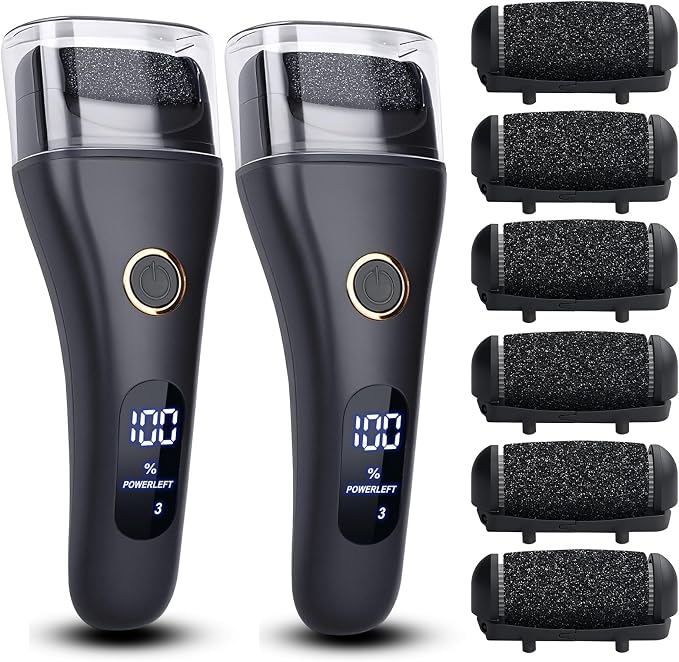 2 Pack Electric Foot File Callus Remover by Celepen