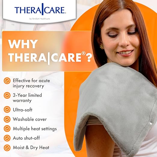 TheraCare Digital 12” x 15” Heating Pad | Moist & Dry Heat | Wide Range - Image 5