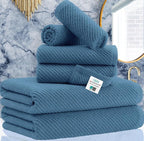 VOOVA & MOVAS Blue Towels Bathroom Sets, 100% Cotton | Lightweight | Soft | by VOOVAMOVAS