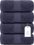 White Classic Luxury Bath Towels Set of 4 Large - Image 2