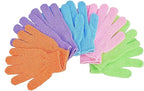 Exfoliating Gloves 10PCS Bath Gloves 5 Pairs, Natural Mitts Gloves by AOLANS